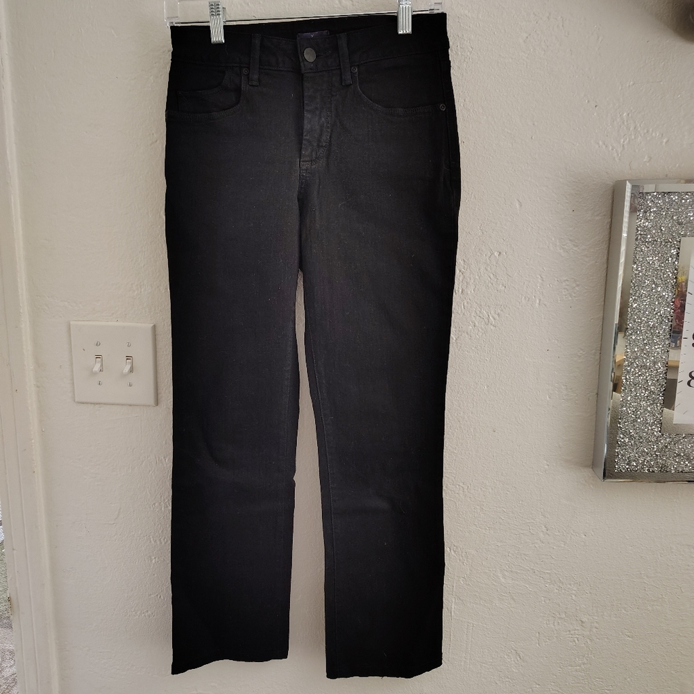 Billy black denim jeans mini boot cut size 2p